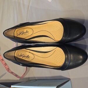 Life Stride, Black Wedge, Size 9.5